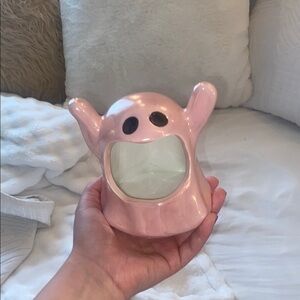 Pink Ghost Ceramic sponge Holder